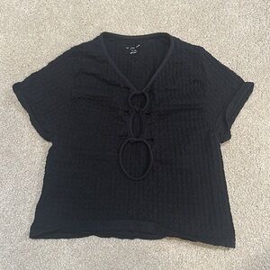 Urban Outfitters Out From Under Seamless Cropped Cut Out Short Sleeve Top